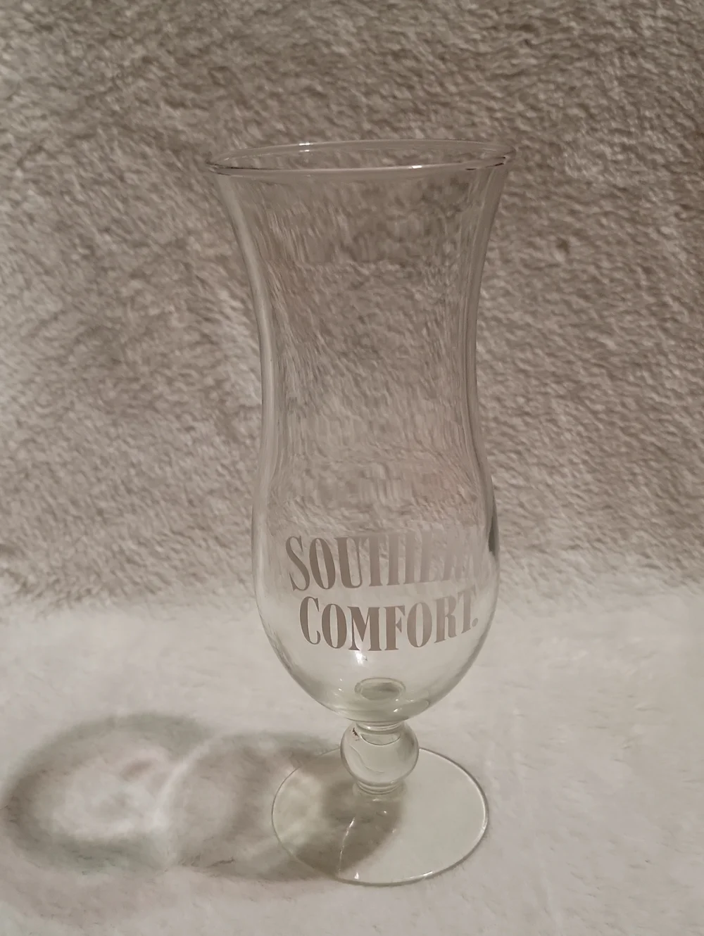 Southern Comfort hurricane glass